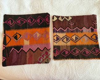 Turkish kilim style pillowcases