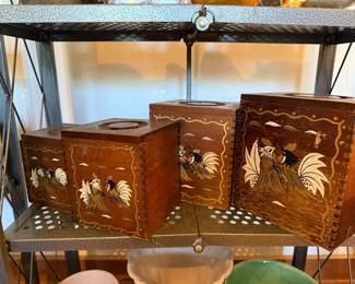 Vintage Japanese nesting boxes