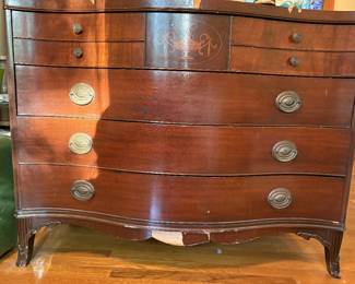 inlaid dresser to match beds and desk