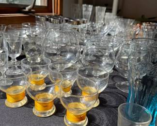 LOADS of stemware