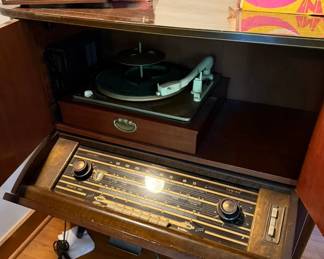 German made Rex Perpetuum Ebner stereo cabinet- NON WORKING