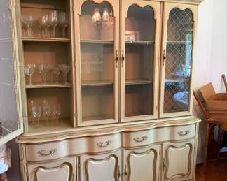 French Provincial style hutch- going for pennies on the dollar!