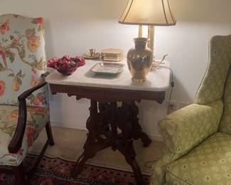 marble top table