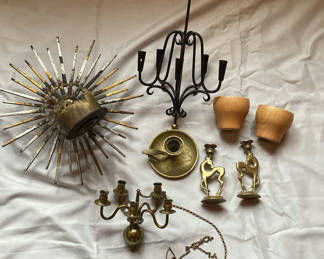 Lot 1: Candle Holders & Candle Lot
