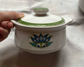 Lot 13: Two Flair by JG Ceramic Lidded Casserole Dishes