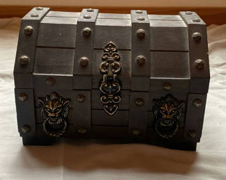 Lot 5: Norleans Japan Decorative Wooden Chest with Metal Hardware