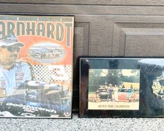 112 NASCARWallArtDaleEarnhardtPosterChampionsPlaquewClock