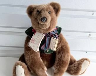 52 Signed1991BeaverValleyPatrickPlushTeddyBear