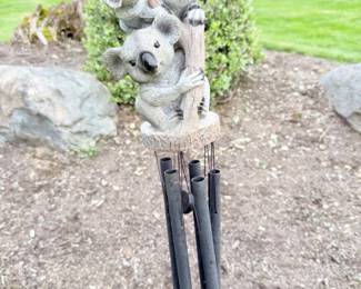 148 HangingResinKoalaFamilyWindChime