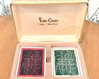 140 1960s70sPierreCardinPlayingCardsSetwOriginalDesignerCase