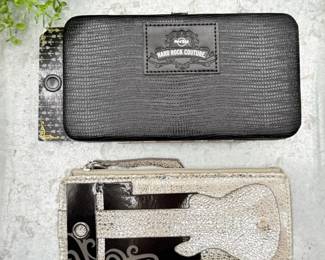 27 HardRockCoutureBlackWalletHardRockSilverGuitarWallet