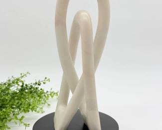 11 NaturalSoapstoneLoversKnotSculpture