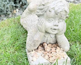 12 OutdoorResinReadingGirlGardenStatue