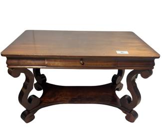 Library Table 1 Drawer Writing Desk Spanish Revival Baroque Solid Wood