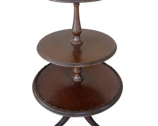 Three Tier Round Trinket Table Three Legs