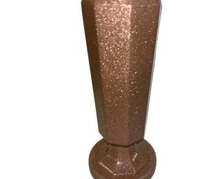 Cemetery Monument Vase Bronze Sparkle Cast