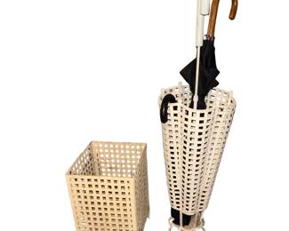 Metal Umbrella Shaped Stand & Waste Basket