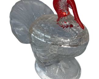 Pressed Glass Turkey LE Smith