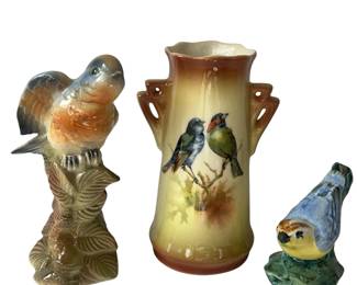 Bird Figure Stangl Pottery Czechoslovakia Vase