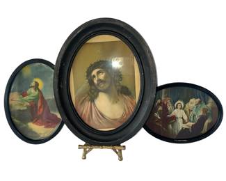 Oval Framed Jesus Christian Art