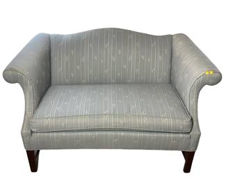 Blue Loveseat Arch Back