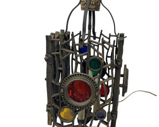 Spanish Revival Pendant Lamp Brutalist Gothic