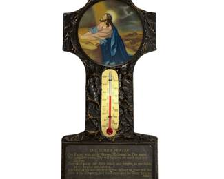Local Interest ANGOLA The Klinks Lords Prayer Wall Thermometer Plaque Jesus