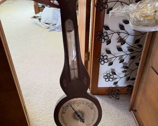Vintage/Antique wheel/banjo barometer