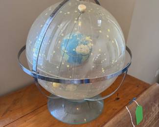 Vintage Mid Century Hubbard Transparent Celestial Globe Orrery