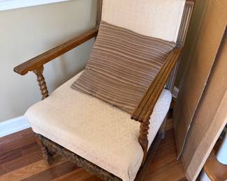 Eastlake influenced vintage chair