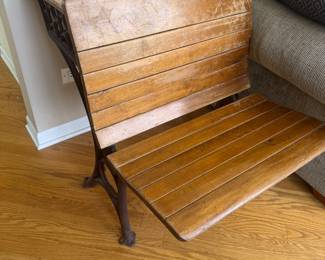 antique school desk