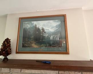 Framed print Among the Sierra Nevada, Albert Bierstadt
