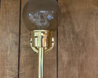 Hollywood Regency MCM light fixture sconces, (2)