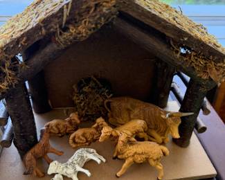 Fontanini small stable and animals
