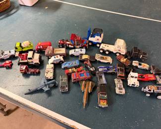 Vintage die cast vehicles