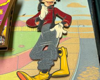 Walt Disney vintage die cut wood plaque Goofy