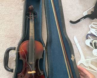 Vintage Stradivarius Cremonenfis 17 violin, case & bow