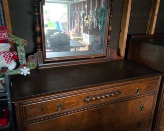 antique dresser with mirror (matches the chest of drawers)