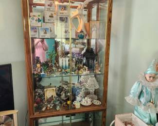 Lighted curio cabinet
