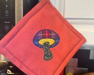 Handmade Mushroom Potholder