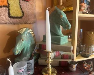 MCM Horse Bookends