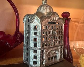 Cast Iron Domed Bank Coin Bank