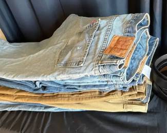 Levi Jeans and Khakis Black Belts