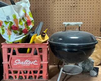 Mini Weber Grill, Solar Lights