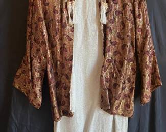 Vintage Womens Brocade Jacket and Dress