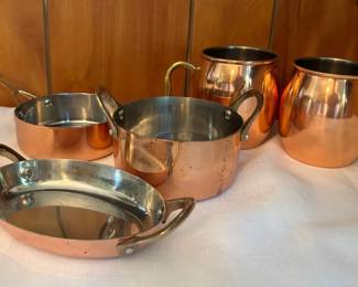 Crofton Mini Copper Pots with Copper Mugs