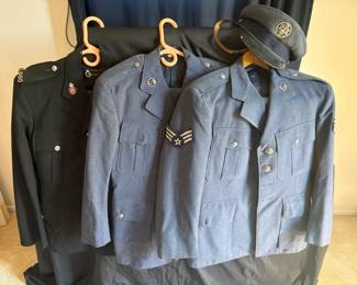 US Air Force and Essex Police Uniforms