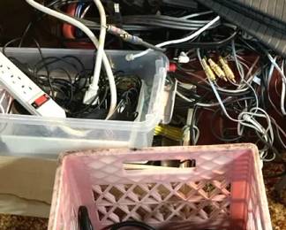 Mystery Lot of Electronic Cords and Cables