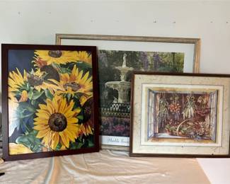 3 Framed Art Pieces