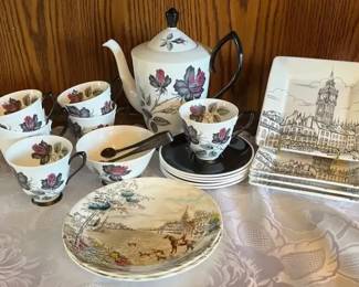 Royal Albert Masquerade Tea Set with Cream and Sugar